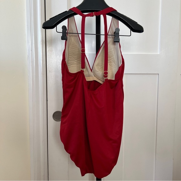 Miraclesuit Wrapsody One Piece Cayenne Red - Picture 8 of 12